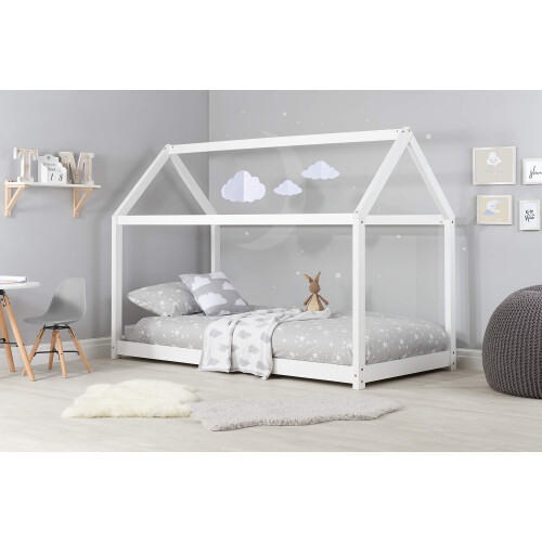 Birlea Birlea, House Kids Bed, White, Pine, 90cm