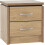 Seconique Seconique Charles 2 Drawer Bedside in Oak Effect Veneer 1