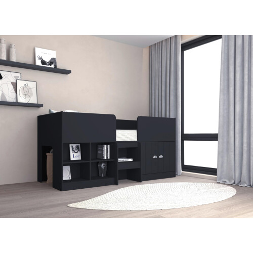 Seconique Seconique Orlando Low Sleeper Bed in Dark Grey
