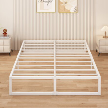 Yicensen Small Double Bed Frame 120x190 cm Metal Platform Bed Small Double with Steel Slat Support, Easy Assembly, Noise Free, No Box Spring Needed,