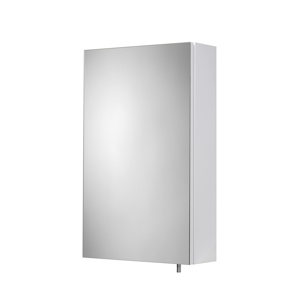 Croydex Dawley White Bathroom Mirror Cabinet, Wall Mounted Bathroom Cabinet With Mirror, Pre-Assembled & All Fixings Included, With Easy Hang 'N' Lock