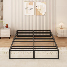 Yicensen Small Double Bed Frame 120x190 cm Metal Platform Bed Small Double with Steel Slat Support, Easy Assembly, Noise Free, No Box Spring Needed,