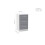 Birlea Birlea Lynx 3 Drawer Bedside High Gloss, White and Grey 3
