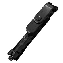 (Black) XT05 Bluetooth-compatible Phone Holder Tripod Selfie Stick Fill Light for Live Streaming
