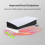 (White)Desktop Stand Console Holder Maximum Airflow Improve Heat Dissipation Stable Perfect Fit Horizontal 5
