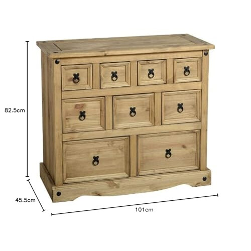 Seconique Seconique Corona Merchant Chest in Distressed Waxed Pine 2