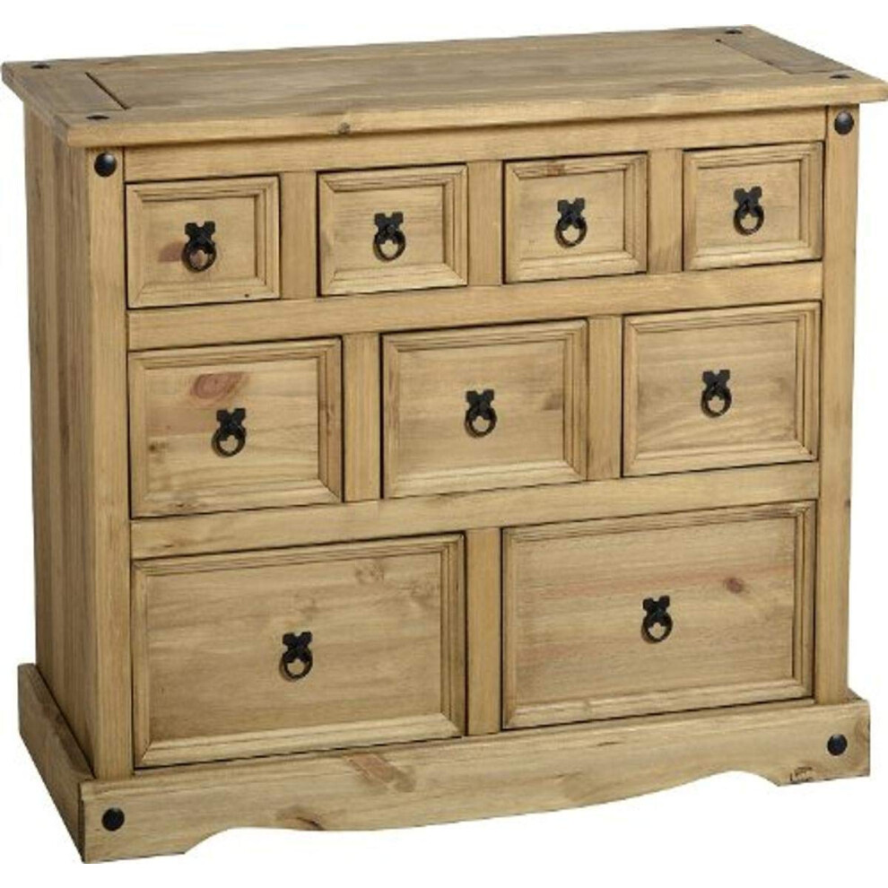 Seconique Corona Merchant Chest In Distressed Waxed Pine