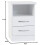Seconique Seconique Nevada 2 Drawer Bedside in White Gloss 2