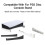 (White)Desktop Stand Console Holder Maximum Airflow Improve Heat Dissipation Stable Perfect Fit Horizontal 2