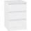 Seconique Seconique Malvern 3 Drawer Bedside in White 1