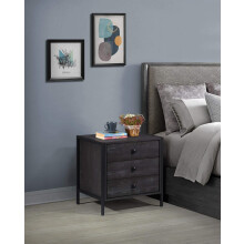 Timber Art Design UK Zahra Bedside Table with 3 Drawers Modern Bedroom Furniture Nightstand Storage Cabinet Unit for Living Room, Office, Bedroom,