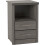 Seconique Seconique Lisbon 2 Drawer Bedside in Black Wood Grain 1