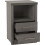 Seconique Seconique Lisbon 2 Drawer Bedside in Black Wood Grain 4