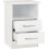 Seconique Seconique Nevada 2 Drawer Bedside in White Gloss 3