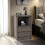 Seconique Seconique Lisbon 2 Drawer Bedside in Black Wood Grain 2