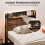 IRONCK Single Bed Frame with Storage Headboard & LED Lights, Platform Bed Frame Single with Charging Station, Metal Bed Frame, UnderBed 5