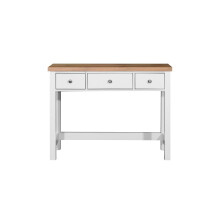 TAD TIMBER ART DESIGN UK Astbury 3 Drawer Dressing Table Vanity Makeup Desk White and Oak