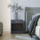 Seconique Seconique Dakota 1 Drawer Bedside in Dark Grey 2