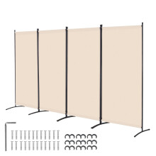 VEVOR Room Divider, 4 Panels Room Divider, Folding Privacy Screen and Portable Partition Divider for Room Separation, Freestanding Room Partitions for