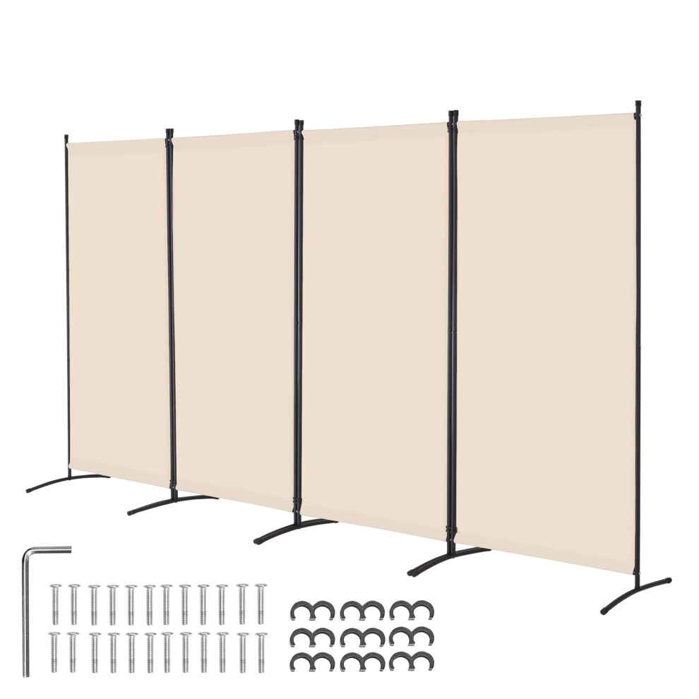 Vevor Room Divider, 4 Panels Room Divider, Folding Privacy Screen And Portable Partition Divider For Room Separation, Freestanding Room Partitions For