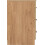 Seconique Seconique Dakota 3 Drawer Bedside in Oak Effect 5