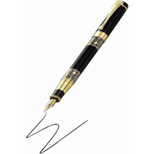 Black Fountain Pen with Medium Nib Best Pen Gift for Men Women,professional, Executive,office,nice P