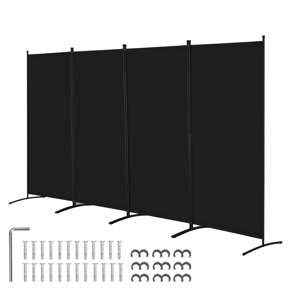 Vevor Room Divider, 4 Panels Room Divider, Folding Privacy Screen And Portable Partition Divider For Room Separation, Freestanding Room Partitions For