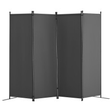 VEVOR Room Divider, 4 Panel Room Dividers and Folding Privacy Screens, Fabric Partition Room Dividers for Office, Bedroom, Dining Room, Study,