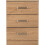 Seconique Seconique Dakota 3 Drawer Bedside in Oak Effect 4