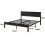 DUMEE King Size Bed Frame with Wooden Headboard Bed Frames King Size Under Bed Storage, No Box Spring Needed, Enhanced Support (Black Oak) 2