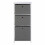 Premier Premier Lindo Cabinet, 3 Fabric Drawers, Grey 1