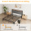 IRONCK King Size Bed Frame with Storage Shelf Upholstered Headboard, Platform Bed Frame with Charging Station, Metal Bed Frame/UnderBed Storage, 5