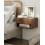 HEYZOEY Floating Bedside Table,Night Stand Small Modern Floating Nightstand with Drawer,Walnut 1