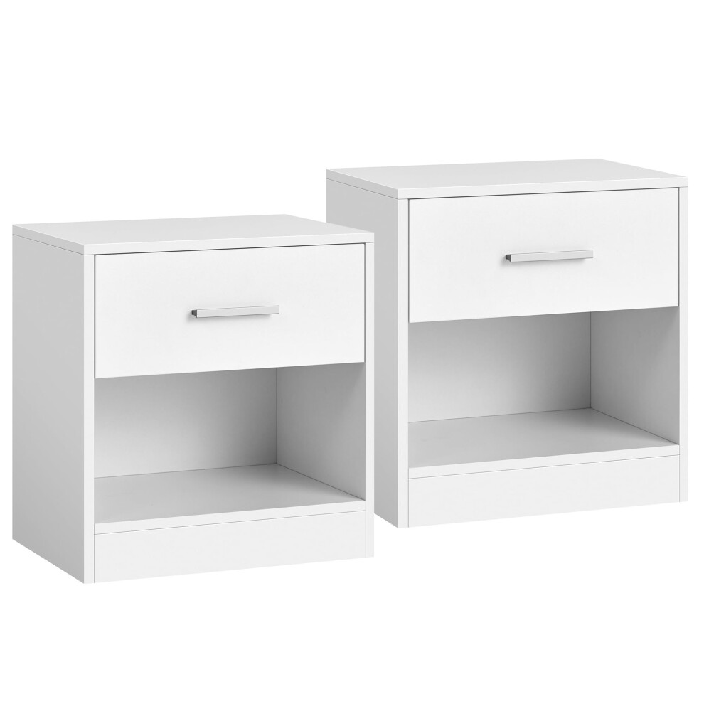 Photos - Storage Сabinet VASAGLE Bedside Tables, Set of 2, Side Table with Drawer, Handle, Open Compartment, End Table, for Bedroom, Living Room, Cla