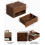 HEYZOEY Floating Bedside Table,Night Stand Small Modern Floating Nightstand with Drawer,Walnut 2