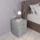Seconique Seconique Dakota 3 Drawer Bedside in Light Grey 2