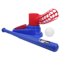 Kids Baseball Pitching Toy with Bat – ABS, For Ages 3+