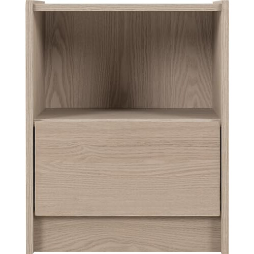 Seconique Seconique Paris 1 Drawer Bedside in Smoked Ash Effect 1