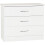 Seconique Seconique Nevada 3 Drawer Chest in White Gloss 1