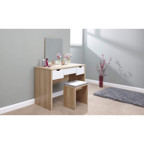 GFW Elizabeth Dressing Table Set Oak 1