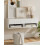 HEYZOEY Floating Bedside Table Vertical Floating Nightstand Small Modern Side Table Retro End Table, Vertical White 3