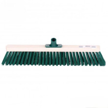 Garden Broom 50 cm Wood and Plastic Sweeping Brush Large Patio Driveway Path Cleaning Tool Outdoor Use