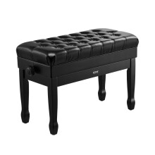 VEVOR Piano Bench, 29.5" x 14" x 20.3", Duet Keyboard Piano Chair with 20.3"-23.4? Adjustable Height, Padded Cushion, Storage Compartment for Music
