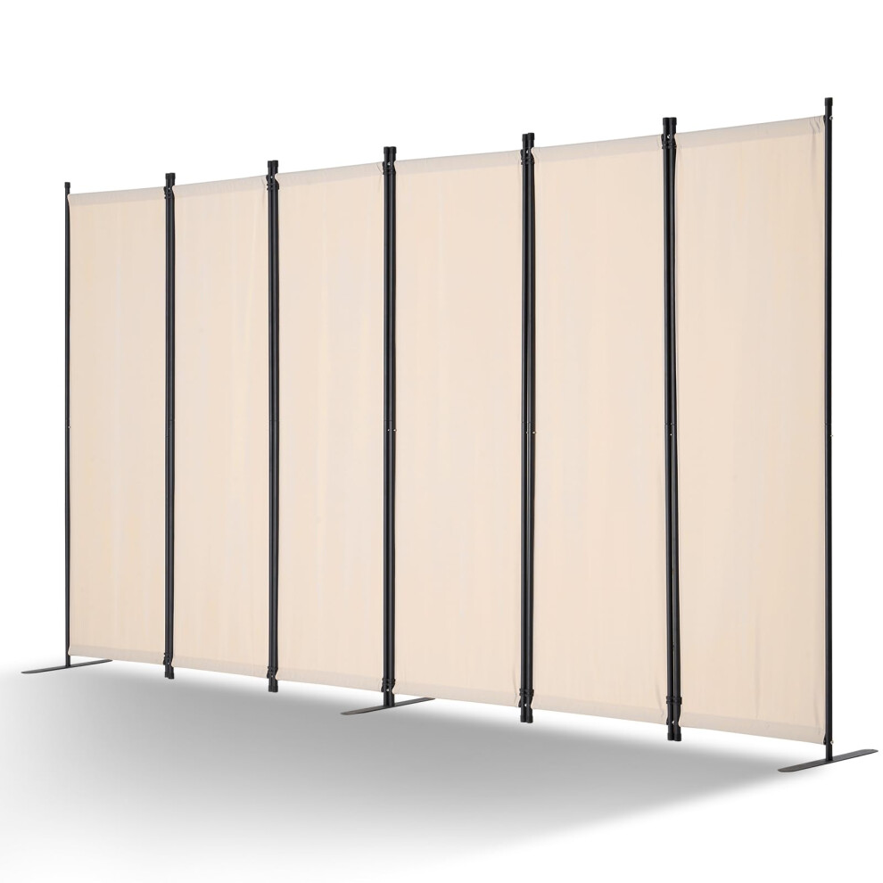 Vevor Room Divider, 6 Panels Room Divider, Folding Privacy Screen And Portable Partition Divider For Room Separation, Freestanding Room Partitions For