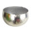 Leaf Leaf Large Curved Edge Hammered Metal Bowl, Silver, 32 x 20 cm 4