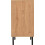 Seconique Seconique Leon 3 Drawer Chest in Medium Oak Effect 4