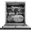 Midea Fully Integrated Standard Dishwasher - Black with fixed door hinge Kit - C Rated 1