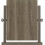 Seconique Seconique Lisbon Dressing Table Mirror in Black Wood Grain 4
