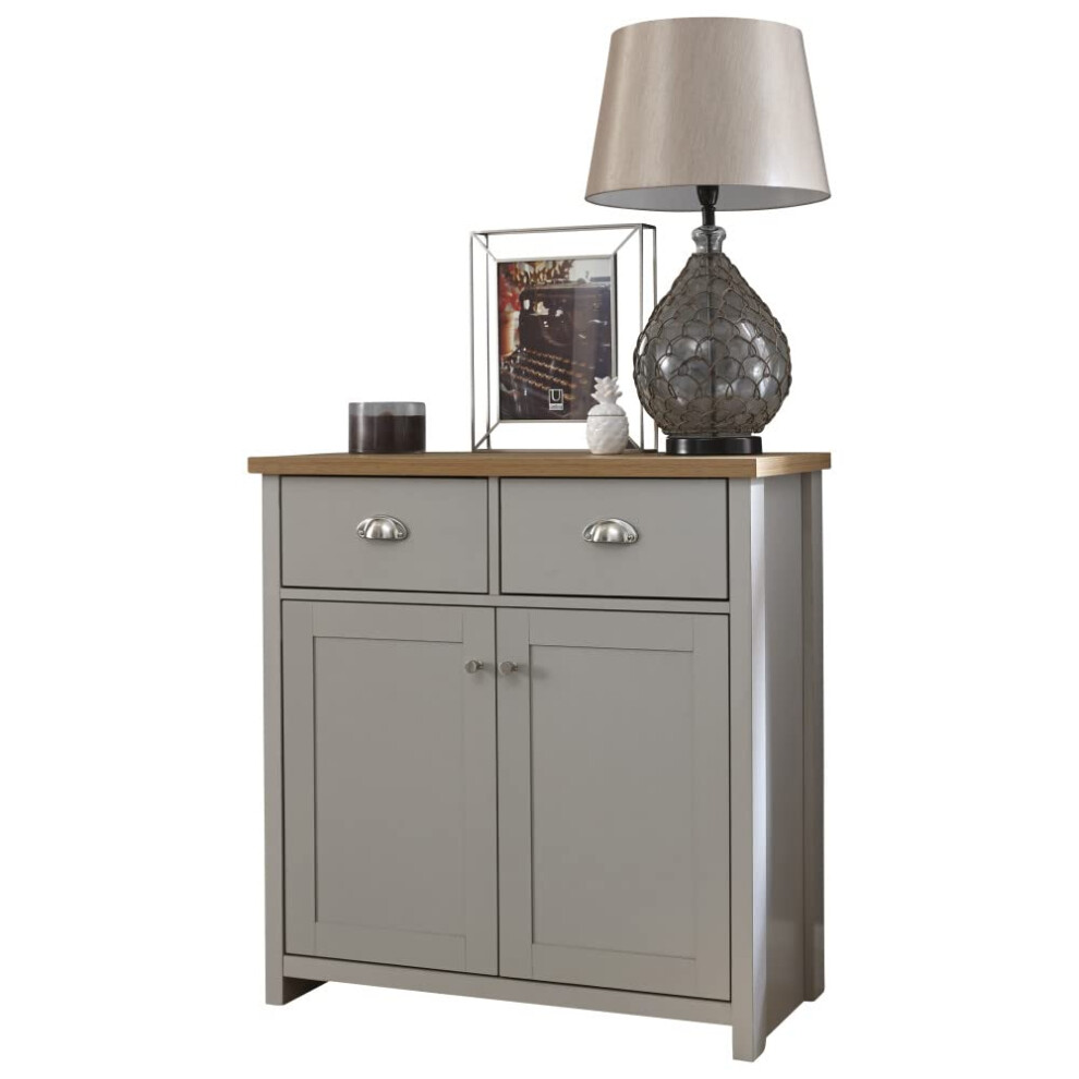 GFW Lancaster Living Room Furniture Sideboard, Grey-image-OPC-PQCQDKV-NEW