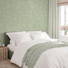 Hessian Texture Green Wallpaper Luxury Heavyweight Vinyl Wall Covering Woven Style Finish Scrubbable 10mx53cm Roll
